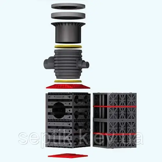 Розподільчий дренажний колодязь GRAF VARIO 800 Flex (тип 1), об'єм 230 к.