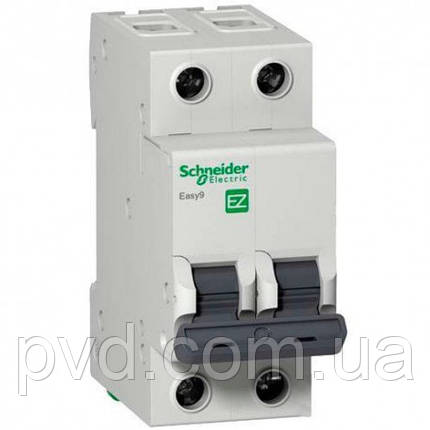 Автоматичний вимикач, 2Р, 10А, С, 4,5 кА, EZ9 Schneider Electric, фото 2