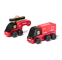 Іграшка дерев'яна Дитячий набір пожежники №15559