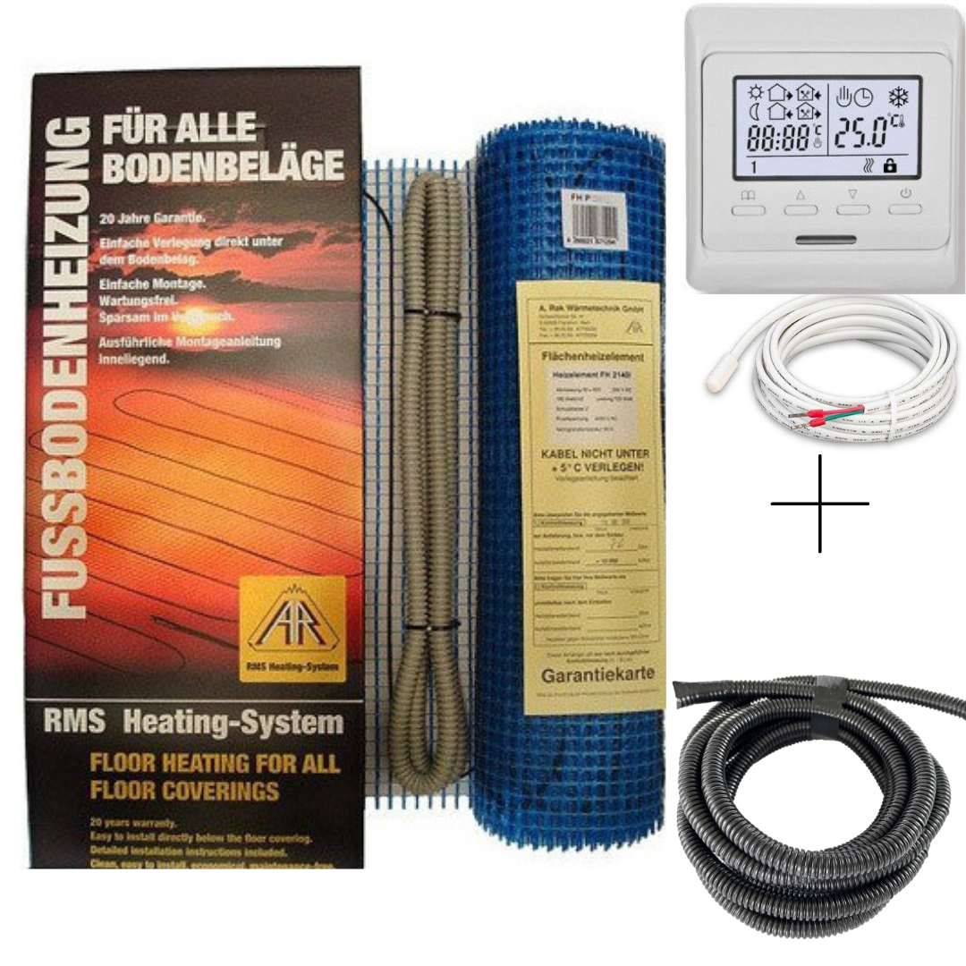 Комплект мат Arnold Rak Standart FH-EC, 180 W/m2 (ø 3 мм) + терморегулятор програмований EcoReg М6.716