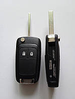 Корпус выкидного ключа для Chevrolet Cruze Aveo Epica Comaro Impala Lova Galakeys 2 кн лезвие HU100 (13-01)