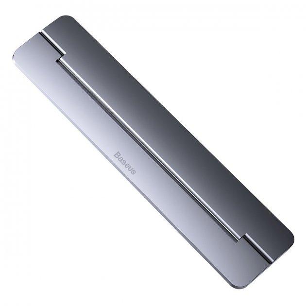 Ультратонка підставка для ноутбука металева BASEUS Papery Notebook Holder (сіра)