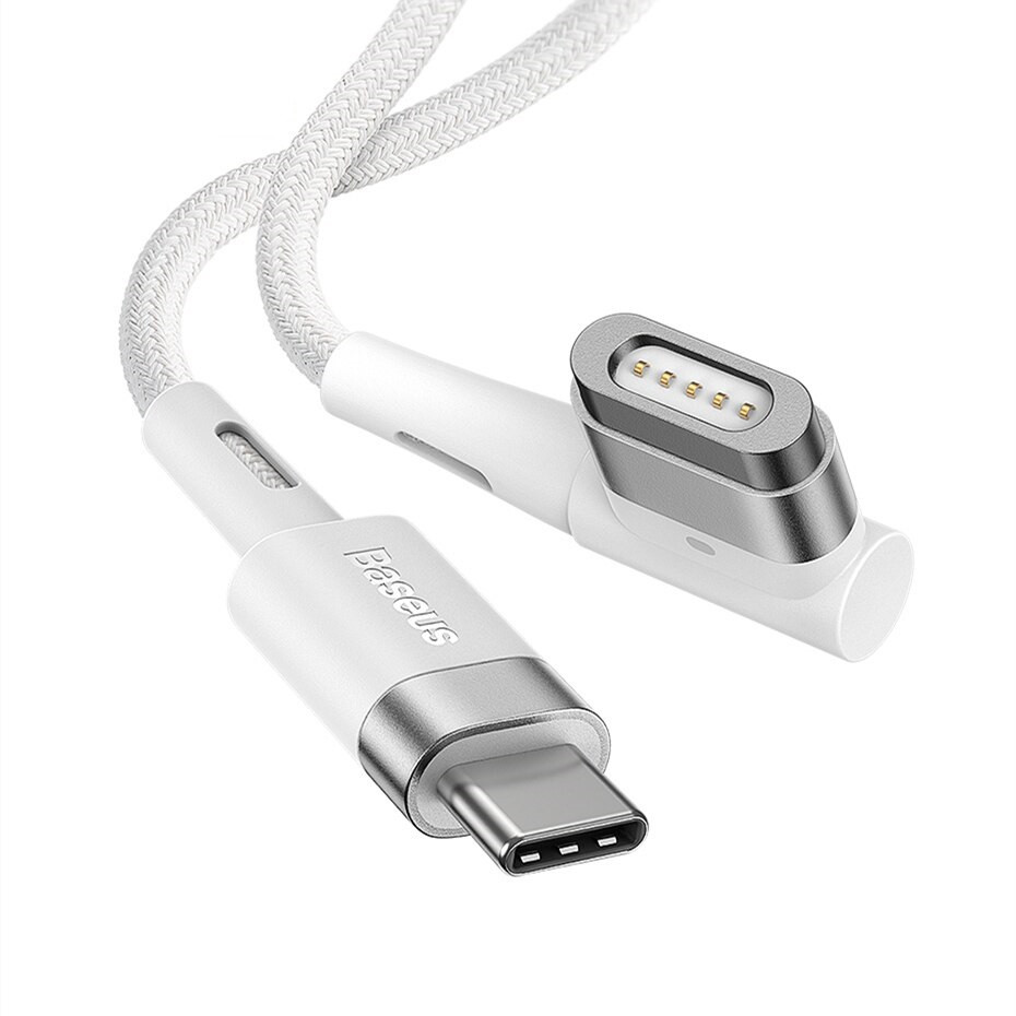 Магнітний кабель для швидкої зарядки MacBook MagSafe1 60w BASEUS Zinc Magnetic Lightning Laptop L - shaped 2м