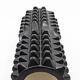 Масажний ролик, валик для масажу спини (масажер для спини, шиї, ніг) OSPORT 33*13см (MS 0857-4) Чорний, фото 2