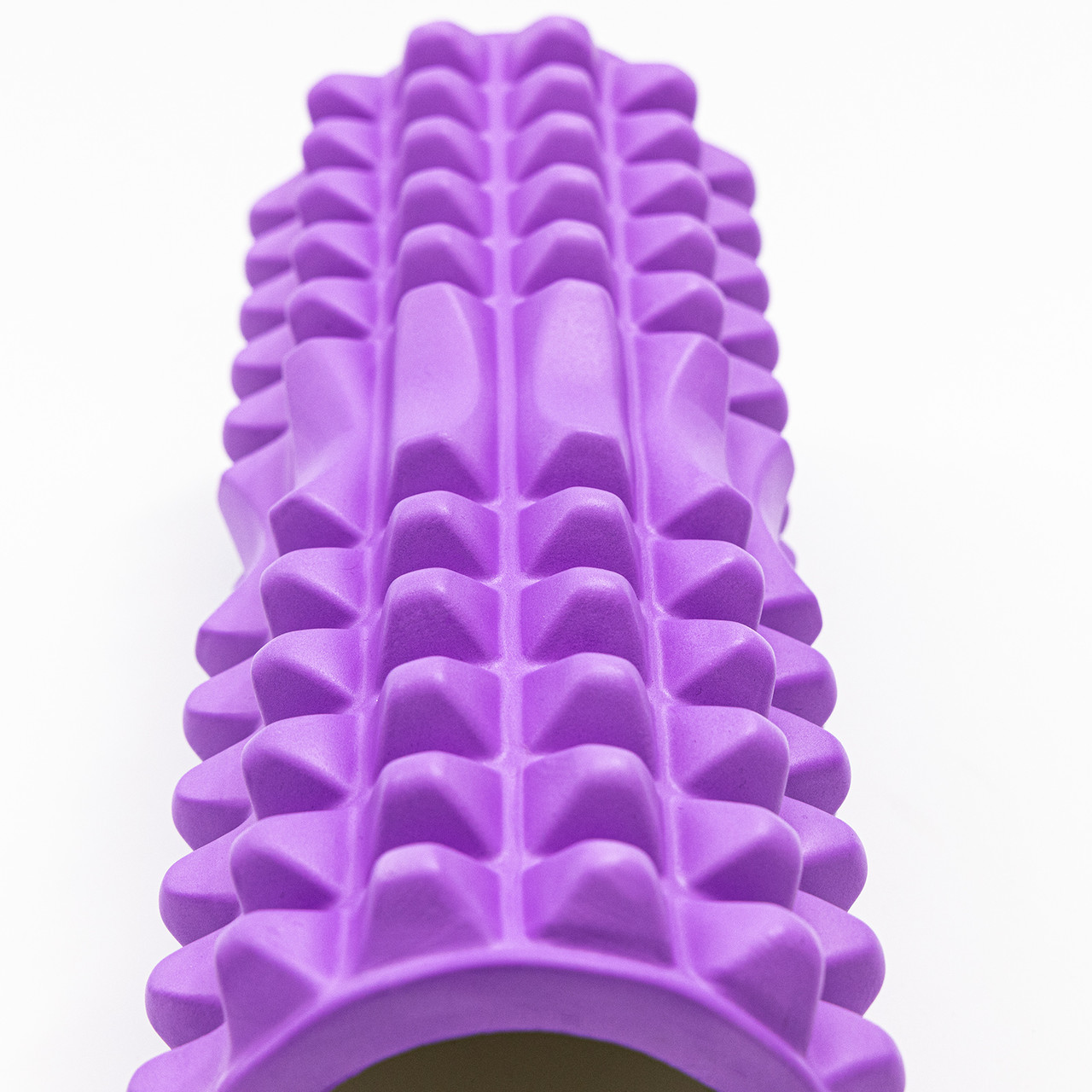 Масажний ролик, валик для масажу спини (масажер для спини, шиї, ніг) OSPORT 33*13см (MS 0857-4) Фіолетовий