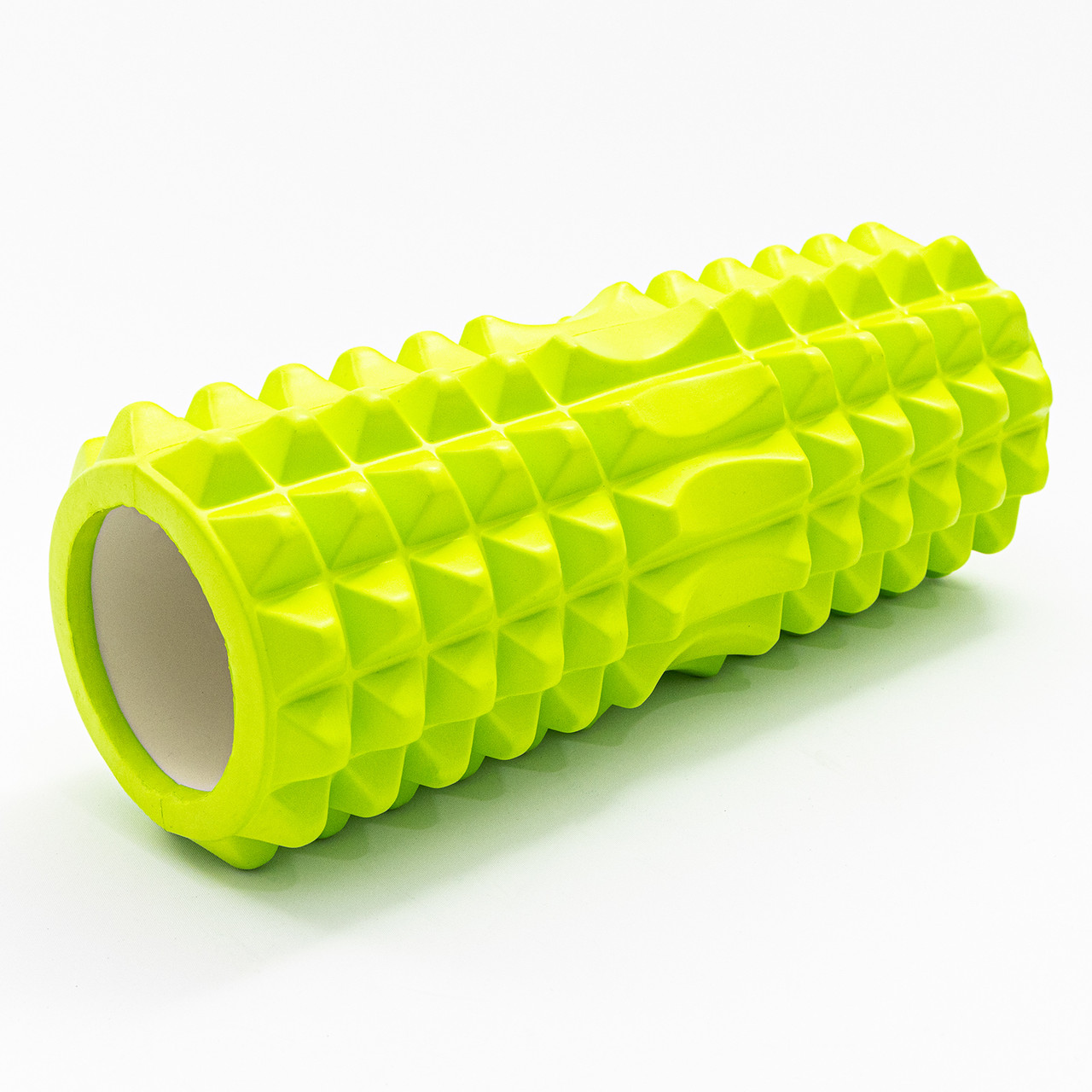 Масажний ролик, валик для масажу спини (масажер для спини, шиї, ніг) OSPORT 33*13см (MS 0857-4) Зелений, фото 1