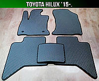 ЕВА коврики на Toyota Hilux '15-. EVA ковры Тойота Хайлюкс
