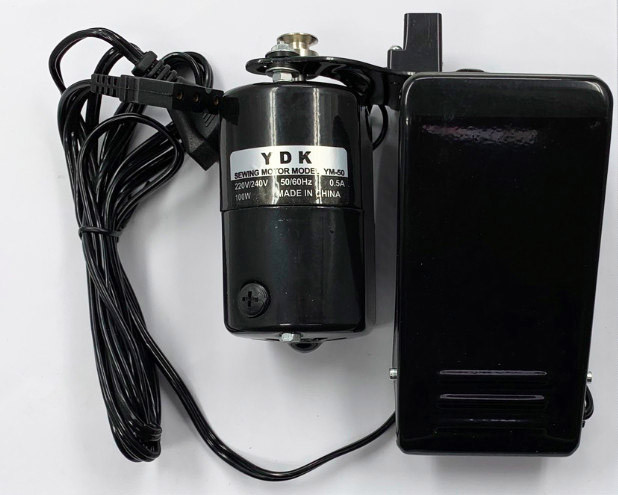 Привід для швейних машин YDK YM-50 100W (мотор, педаль і кріплення), фото 1