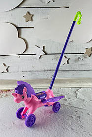 Каталка "Єдиноріг" з паличкою, махає крильцями В пакеті 0359++