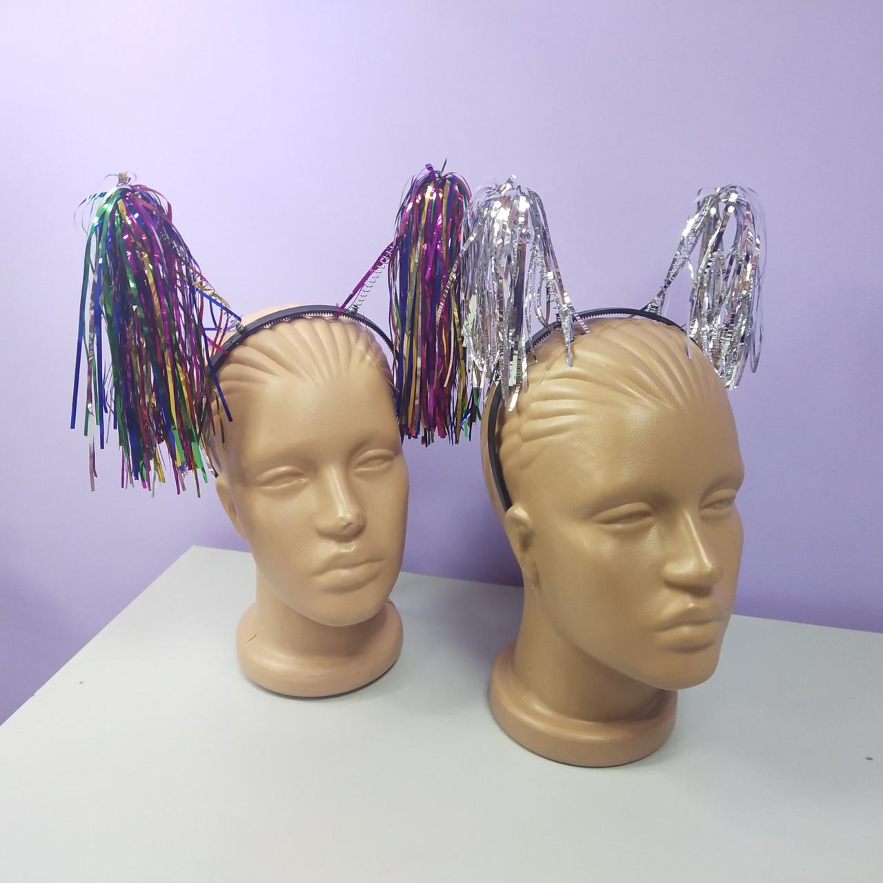 Новорічний блискучий яскравий карнавальний обруч дощ 1 шт, фото 1