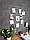 Настінний органайзер Мудборд квадратний 60х60 см Білий Повний комплект, фото 3