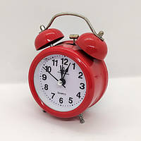Залізний Будильник чевоний 12 см.