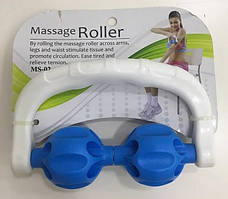 Масажер ручний роликовий PS MS-02 MASSAGE ROLLER з 2 кульками