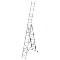 Універсальна 3-секційна драбина KRAUSE Tribilo (3х10 ступенів)