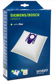 Мішки WORWO (4 шт.) для пилососа BOSCH/SIEMENS (SBMB01K)