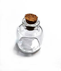 Бутилочка склянна. 22х20мм