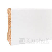 Шпонированный плинтус "Kluchuk", коллекция White Plinth, Модерн, 19х100х2200 мм, арт. KLW-06