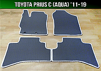 ЕВА коврики на Toyota Prius С Aqua '11-19. EVA ковры Тойота Приус Ц Аква