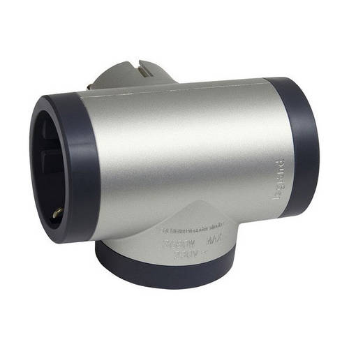 Купить Тройник Legrand ПРЕМИУМ на 3 розетки цвет алюминий (694523 ...