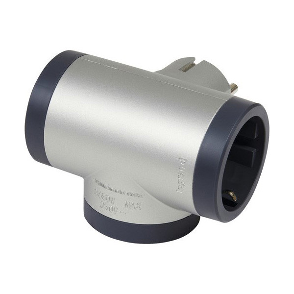 Купить Тройник Legrand ПРЕМИУМ на 3 розетки цвет алюминий (694523 ...