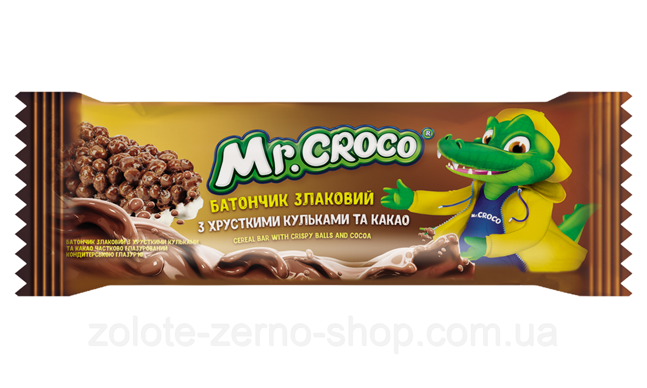 Батончики Mr. Croco з какао 20 г