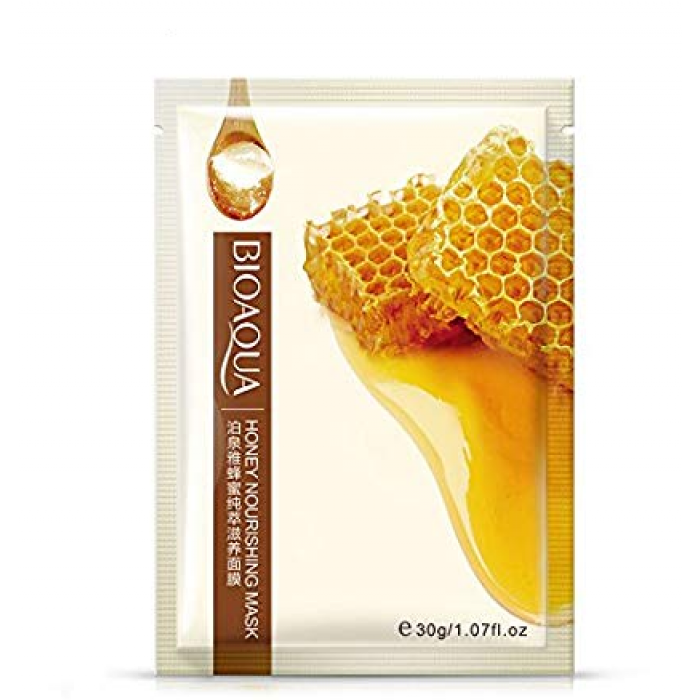 Тканинна маска для обличчя BIOAQUA Honey Nourishing Mask з екстрактом меду 30 г