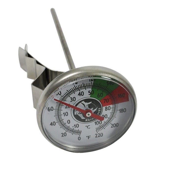 Термометр Rhinowares RWTHERML молочний зі щупом, для кави, молока, механічний, з кріпленням