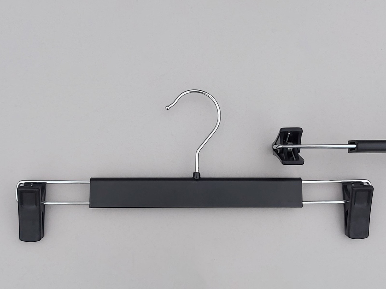 Плічка вішалки тремпеля Marc-Th для штанів і спідниць XZS-35 чорного кольору, довжина 34 см, фото 1