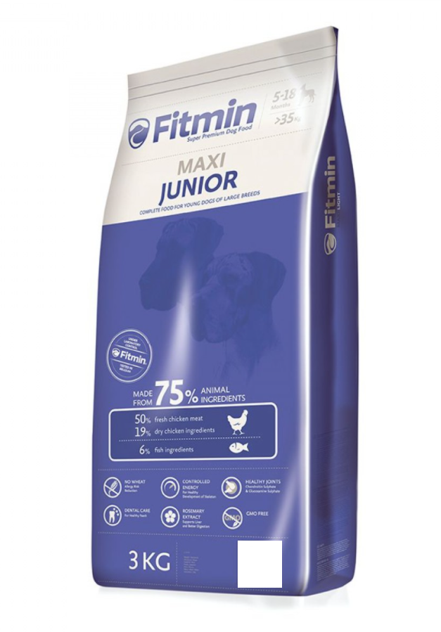 Fitmin maxi junior (Фитмин макси джуниор) Корм для молодых собак крупных пород, 3 кг