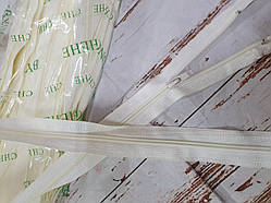 Блискавка змійка Пластик молоко р 80