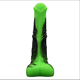 Оригінальний фалоїмітатор з мошоком на присоску 24 см, інтимні іграшки для жінок, фото 9