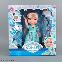 Лялька музична Ельза Холодне серце Frozen з чарівною паличкою дзеркалом і гребінцем 61124