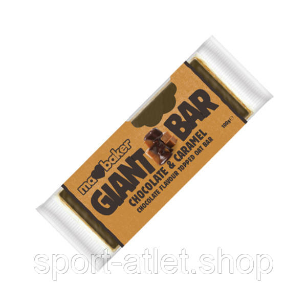 Батончик Ma Baker Giant Bar, 100 грам, шоколад-карамель