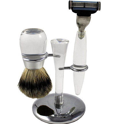 Набір для гоління Hans Baier 75130 Gillette Mach3 Прозорий, фото 1