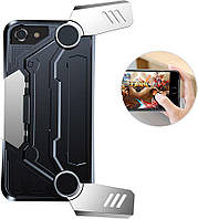 Чехол Baseus Gamer Gamepad Case (with bracket) для iPhone SE 2022/ 2020/ 8/ 7, Black+Silver (WIAPGM-A0S)