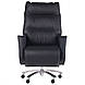 Крісло керівника реклайнер Trump Black чорна шкіра, фото 2