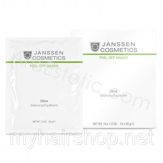 Альгінатна anti-age ультразволожувальна маска з олією оливи JANSSEN Phytogen Olive Smoothing 10*30г