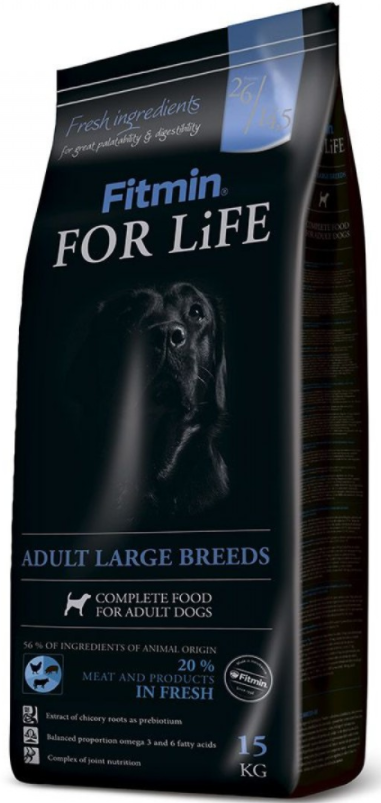 Fitmin dog For Life Adult large breeds (Фитмин фо лайф лардж бридз) Корм для собак великих порід, на вагу
