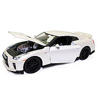 Машинка металева Nissan Gt-R «Bburago» Ніссан білий 8*19*6 см (18-21082), фото 6