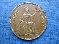 Монета 1 пенни Великобритания 1938 1939 состояние 2 даты цена за 1 монету