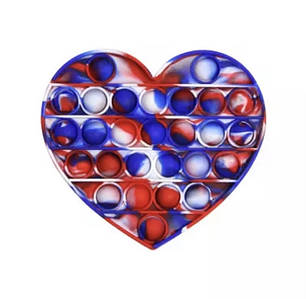 Антистрес іграшка Pop It Серце пупирка 5007 ID 4140495