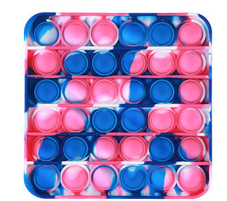 Антистрес іграшка Pop It Синій квадрат пупирка 5148 ID 4167781