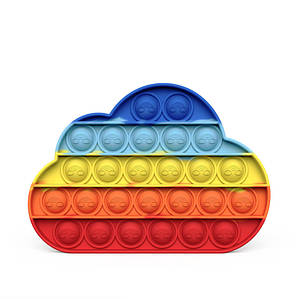 Антистрес іграшка Pop It Хмаринка пупирка веселка 5151 ID 4167783