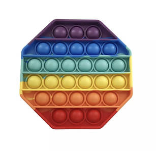 Антистрес іграшка Pop It Косинець пупирка веселка 5012 ID 4140500