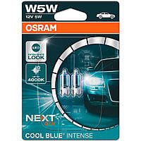 Галогенные лампы Osram Cool Blue Intense Next Gen W5W 12V 5W W2.1X9.5D 2825CBN-02B Blister
