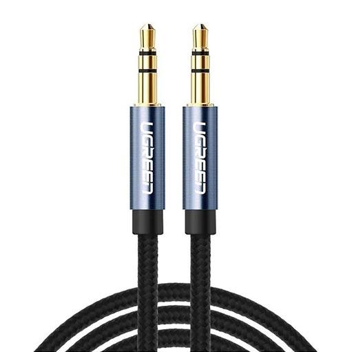 Аудіо кабель UGREEN  AV112 3.5mm Male to 3.5mm Male Cable Gold Plated Metal  with Braid 1,5m (10686)