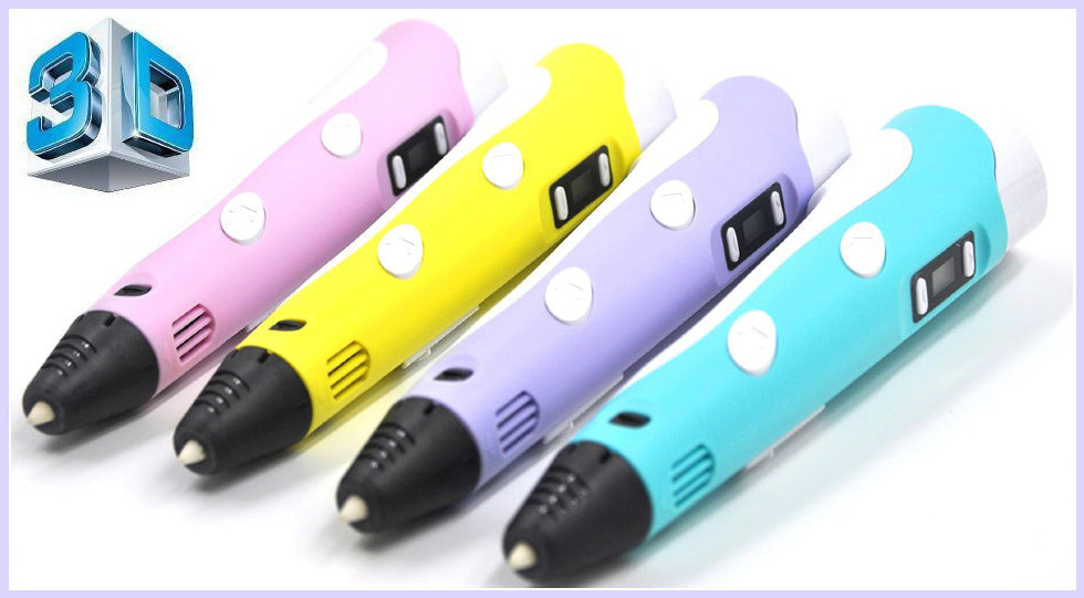 Ручка 3D Pen для малювання пластиком з акумулятором