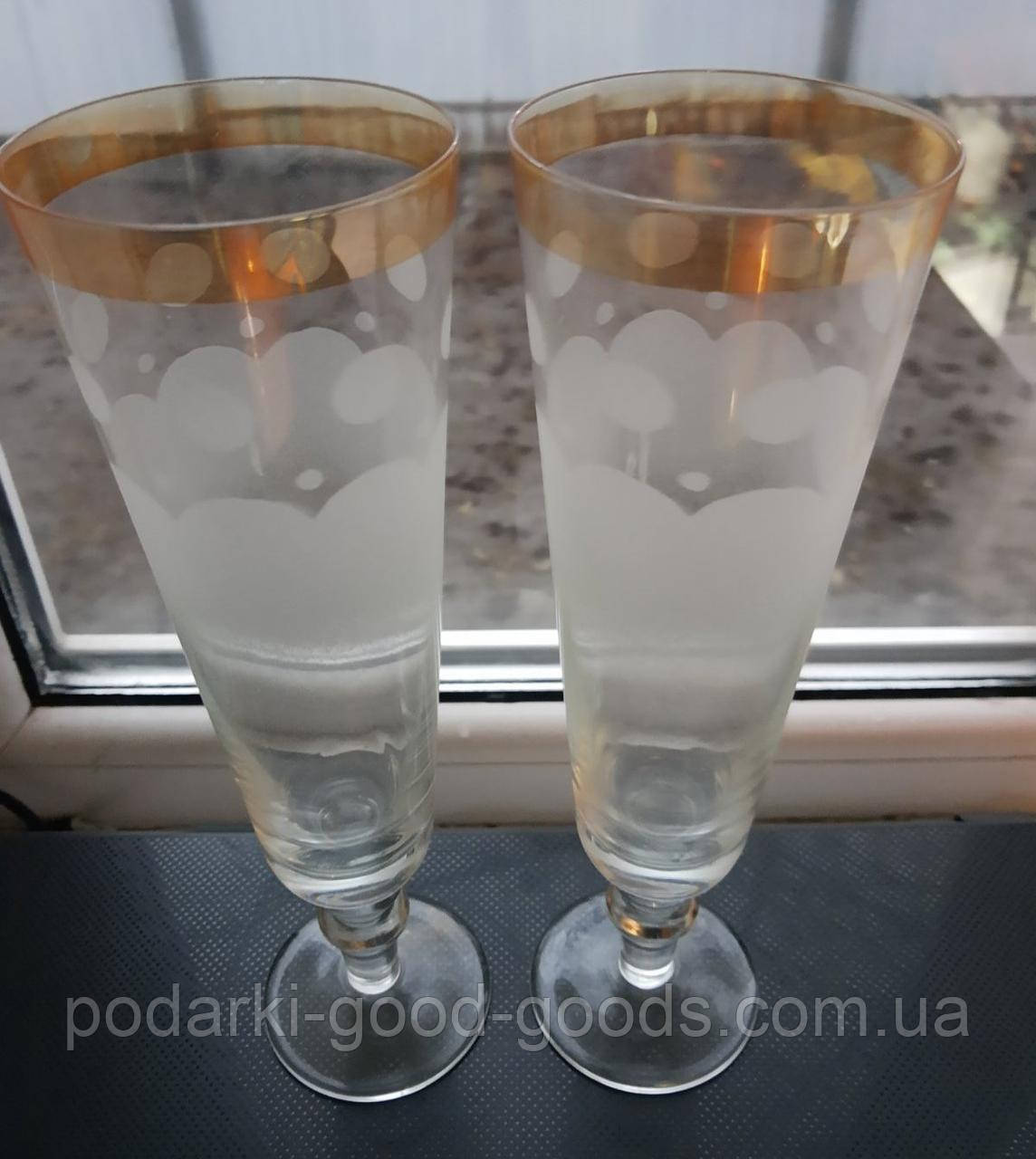 Шампанки бокалы для шампанского 4 шт (б/у) - фото 1 - id-p1530889638