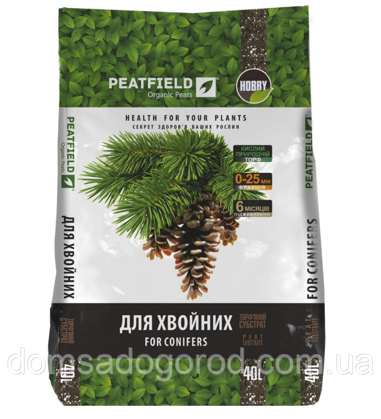 Субстрат для хвойних Peatfield (Пітфілд) 40 л