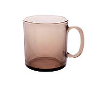 Стеклянная чашка Дымка 320 мл прозрачная для чая кофе сока термостойкая